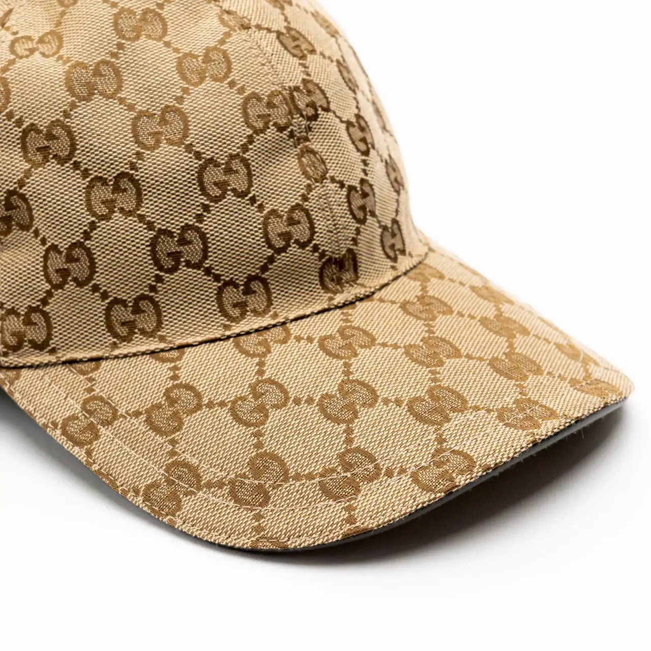 Gucci Original GG Canvas Baseball Hat with Red Green Stripe