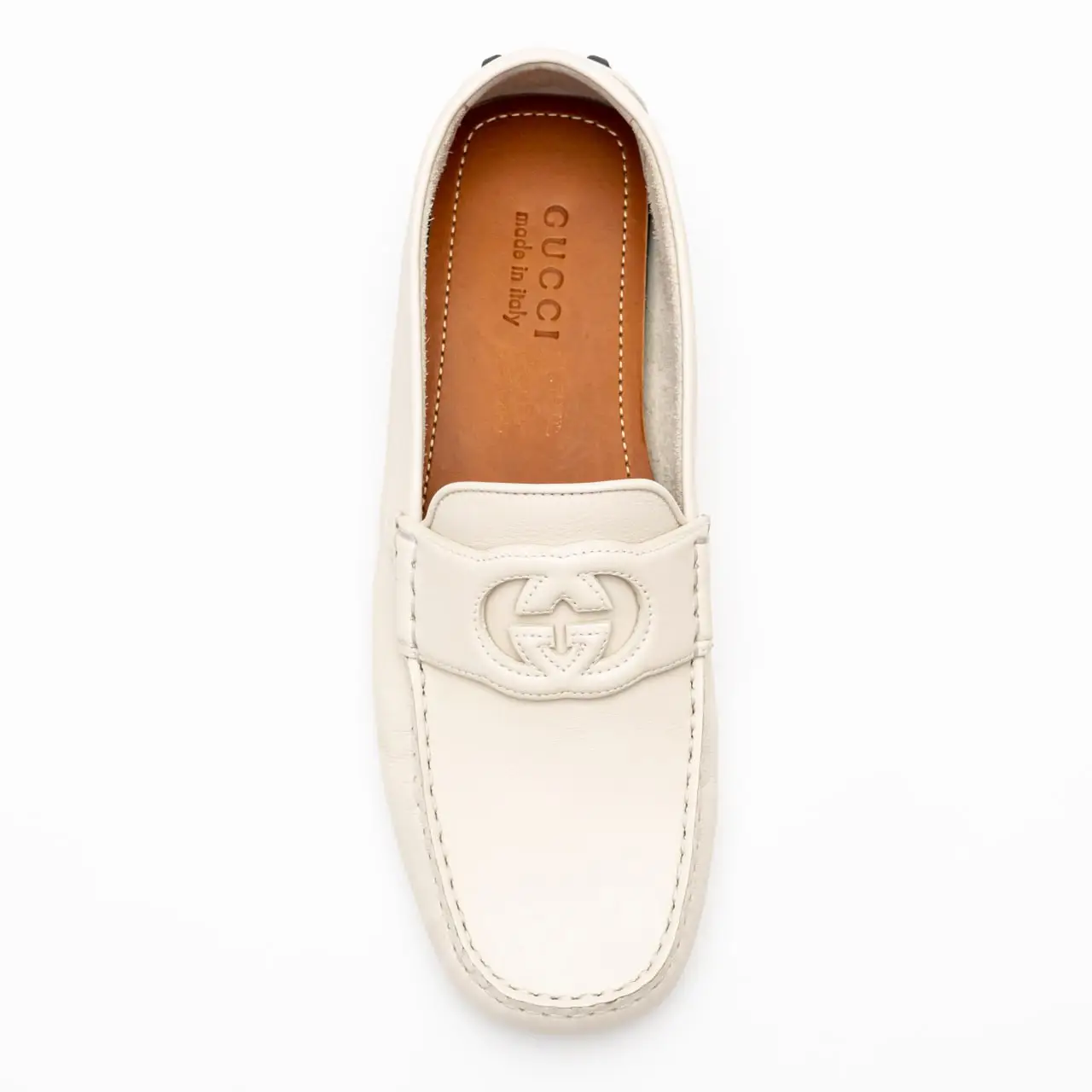 All white gucci loafers online