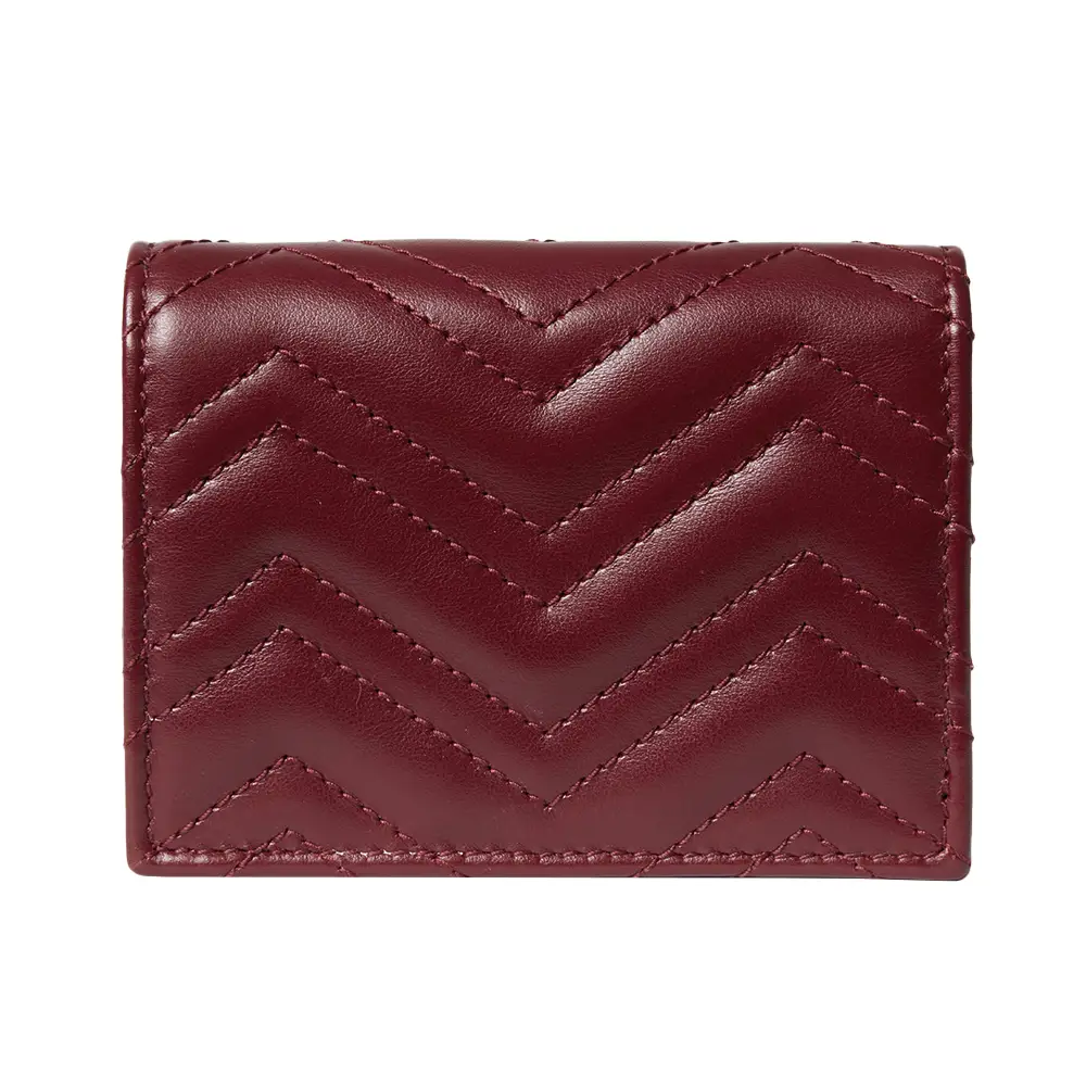 Gucci GG Marmont Card Case Wallet Rosso Ancora Red – voilà.id