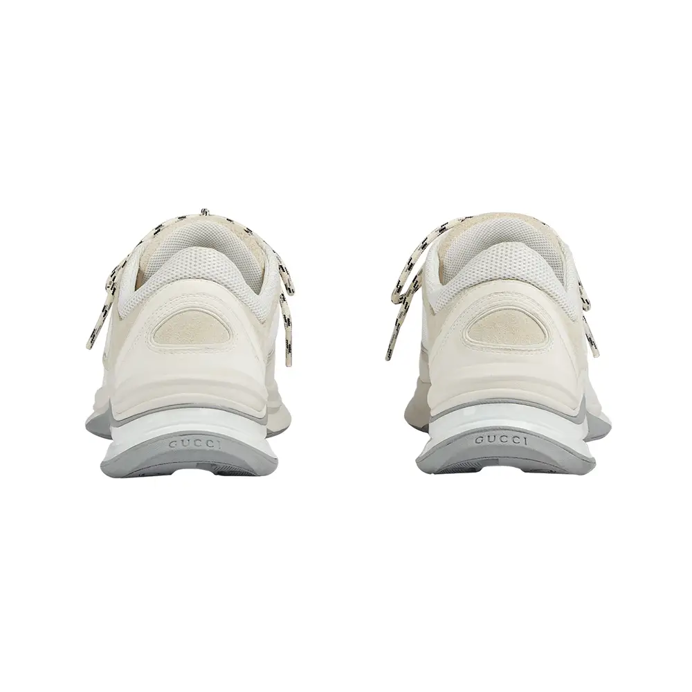 Gucci Interlocking G Run Trainers Sneakers Suede White