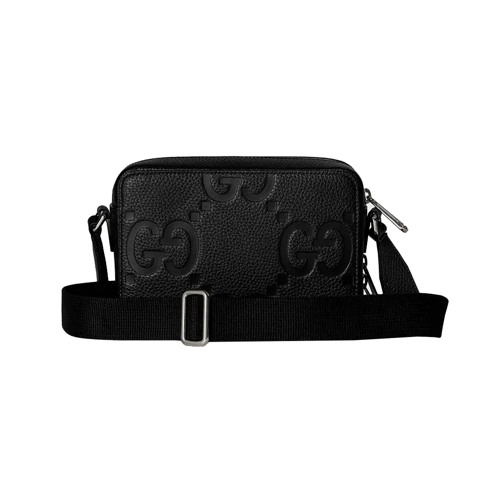 Gucci Jumbo GG Leather Super Mini Bag Black – voilà.id
