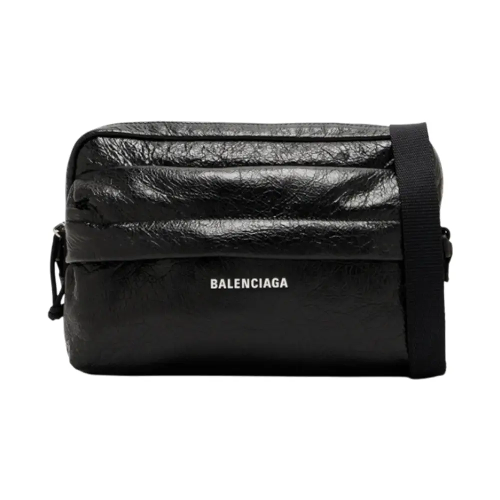 Balenciaga Explorer Camera Bag Leather Black – voilà.id