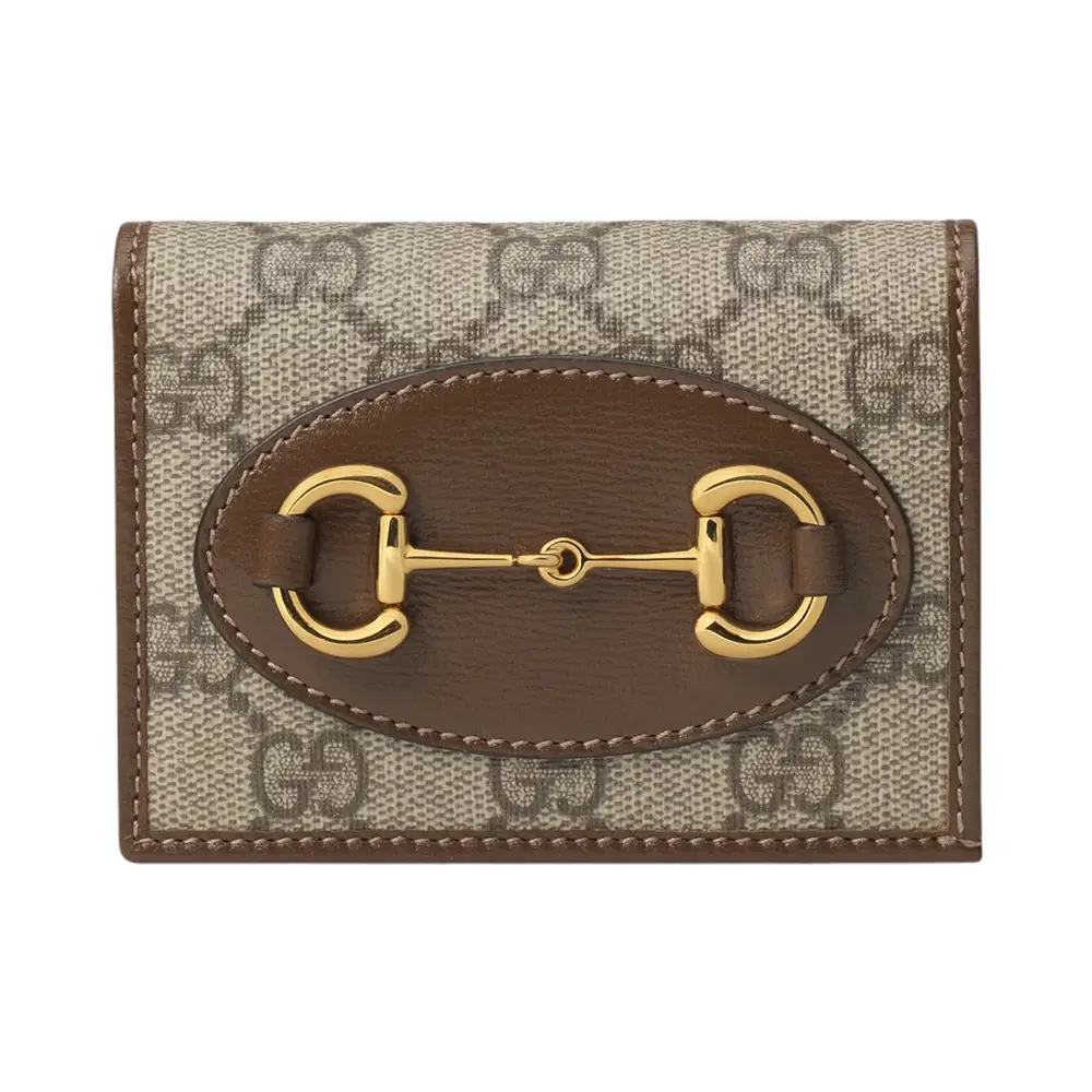 ★Gucci★Horsebit 1955 Card Case Wallet★Brown NWT Authentic Gucci Horsebit 1955 Denim Card Case Wallet +