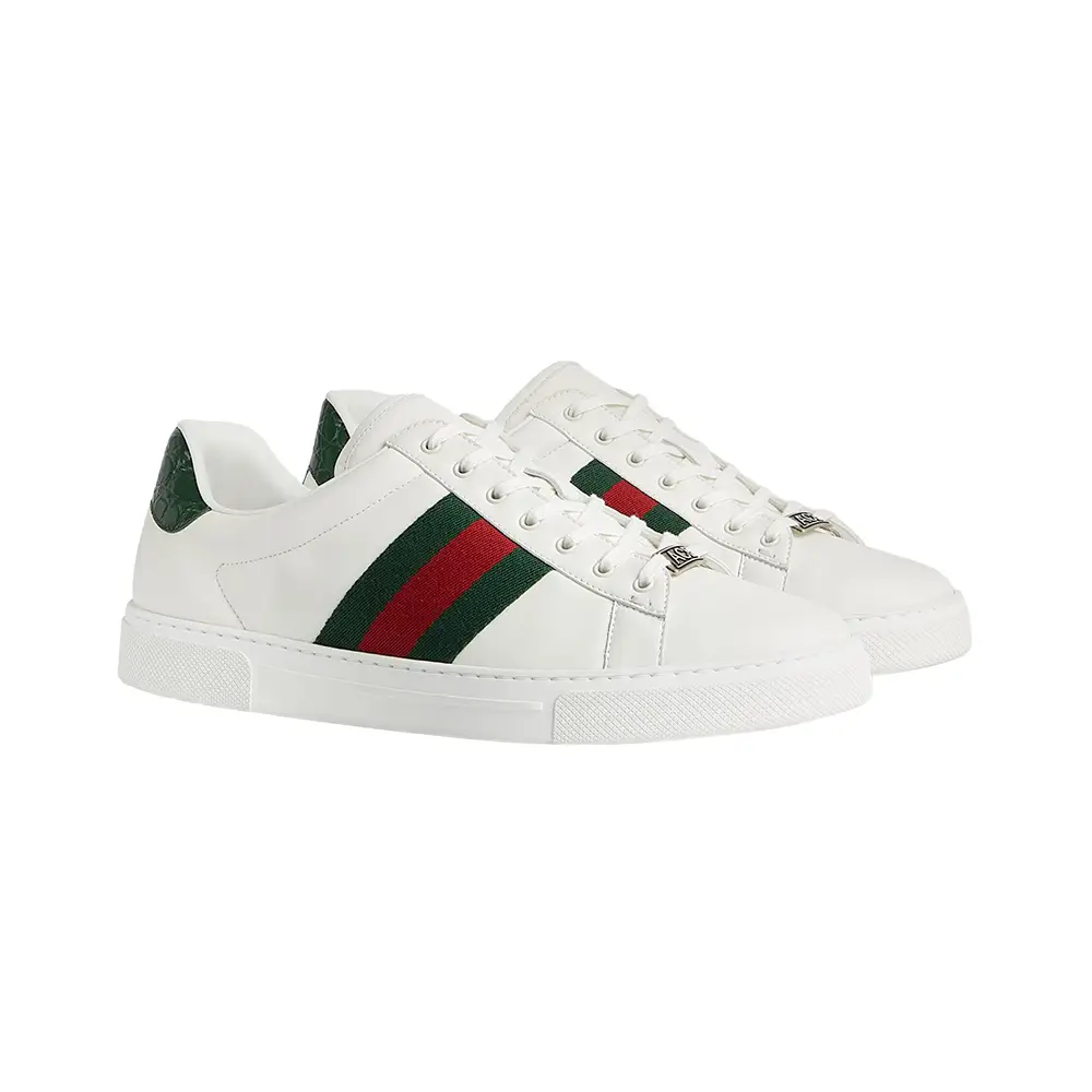 Plain white gucci shoes store