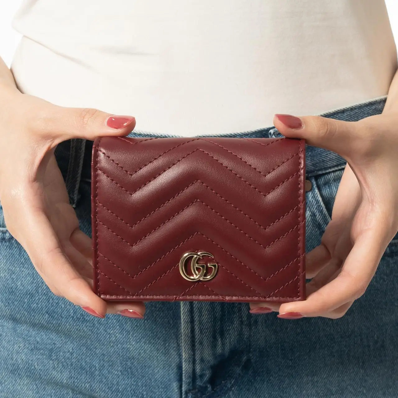 Gucci marmont card case red clearance