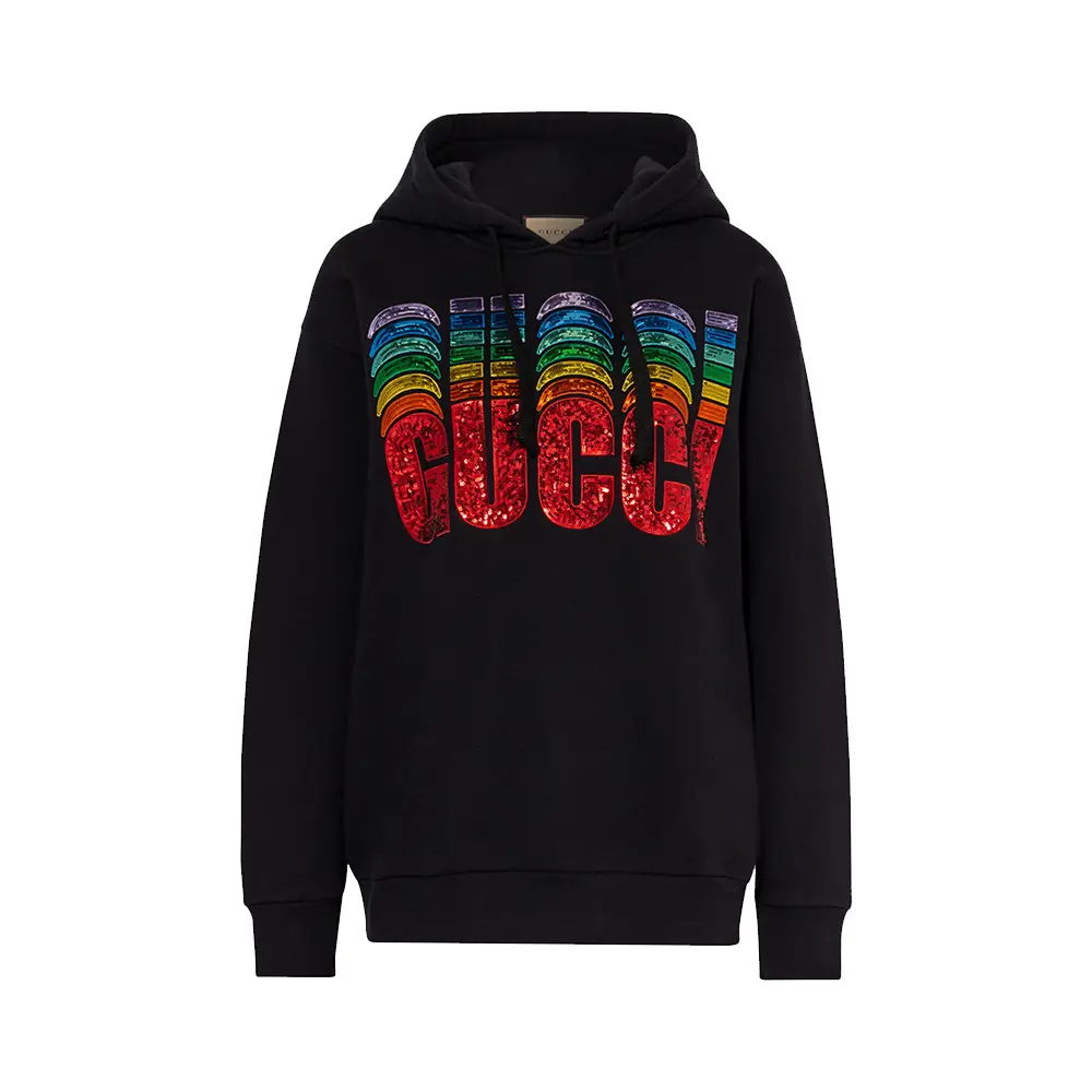 Rainbow gucci hoodie deals