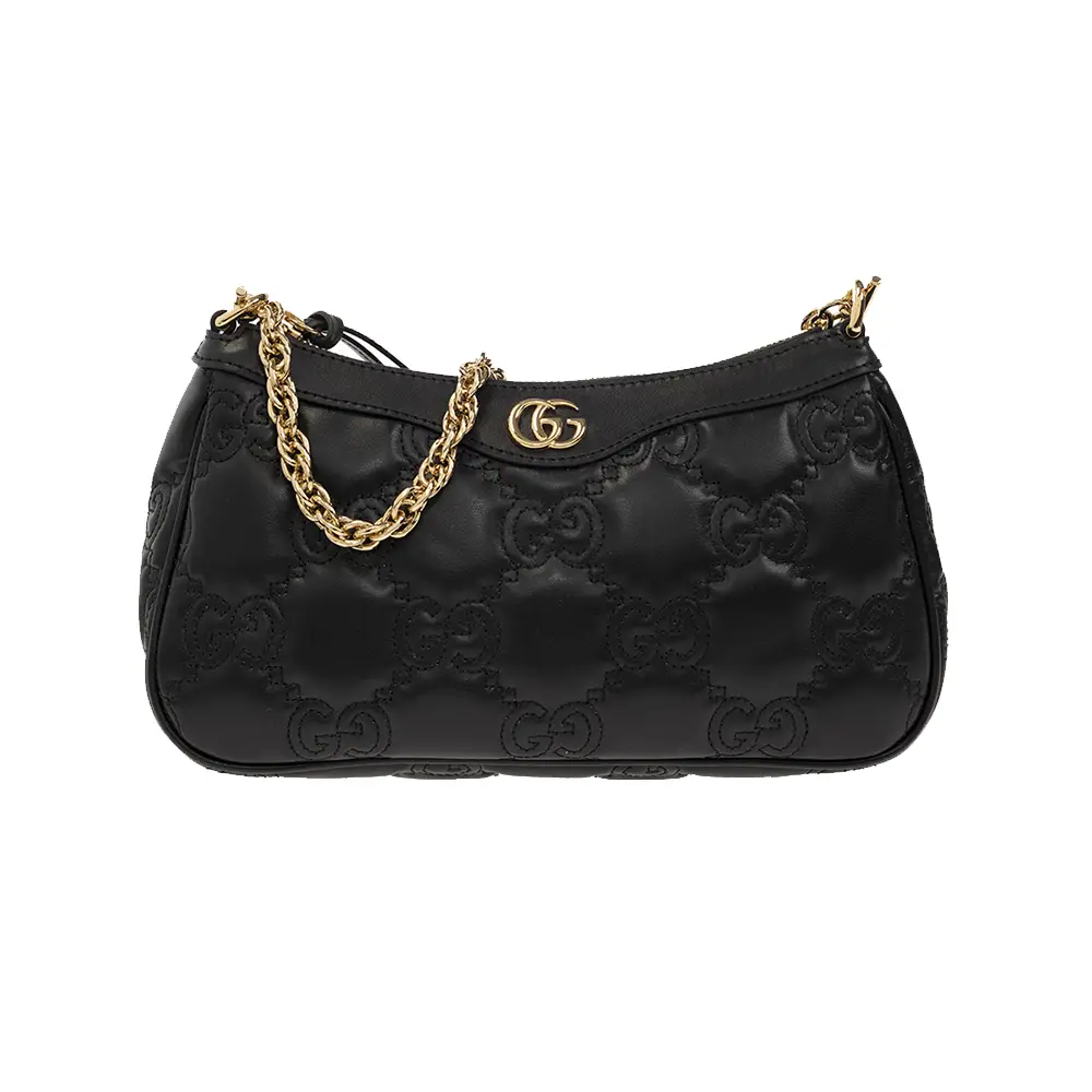 【GUCCI】GG MATELASSE CHAIN SHOULDER BAG Gucci GG Matelassé Chain Shoulder Bag Black – voilà.id