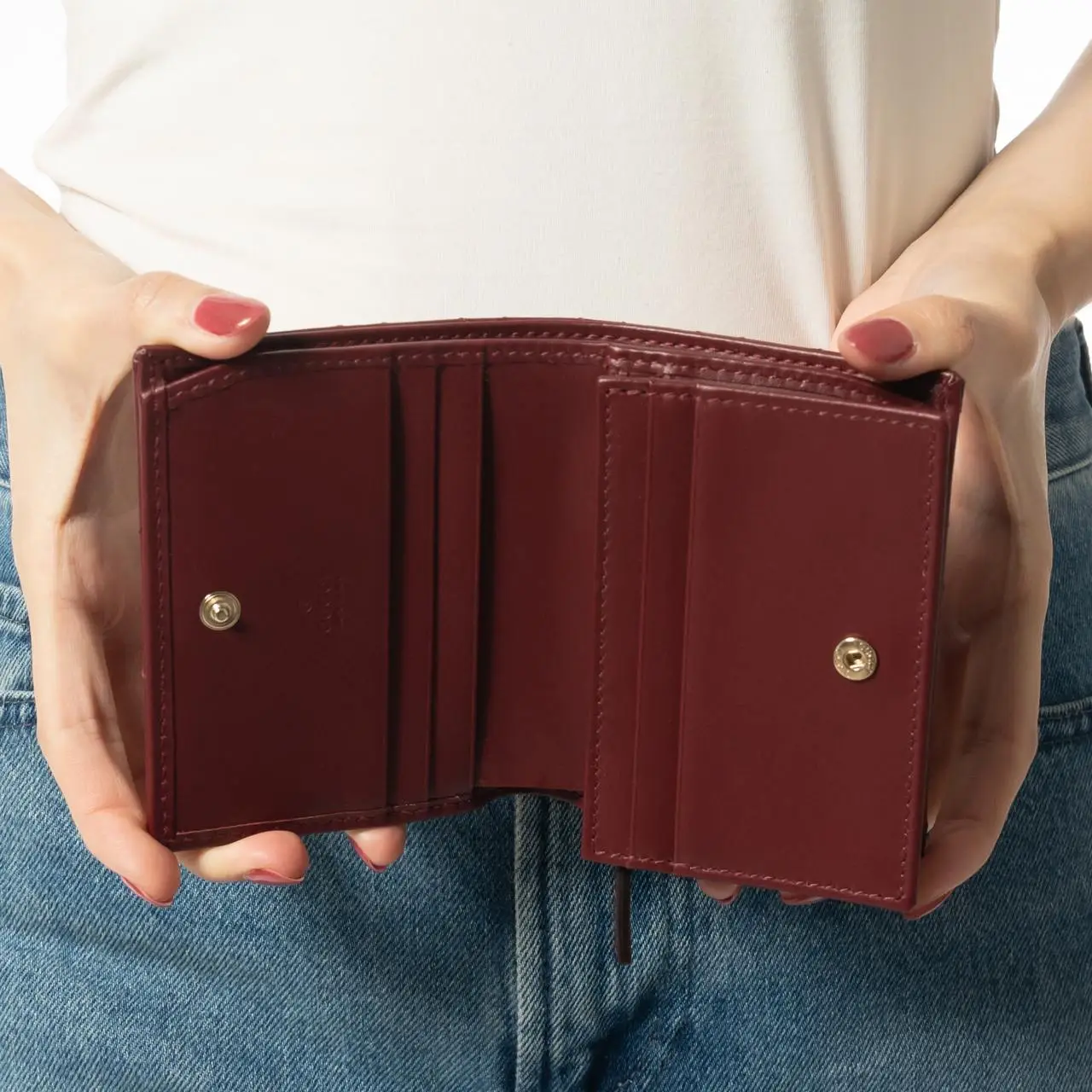 カードケース・名刺入れ GUCCI GG MARMONT ROSSO ANCORA CARD HOLDER GG Marmont small wallet in Rosso Ancora red leather | GUCCI® US