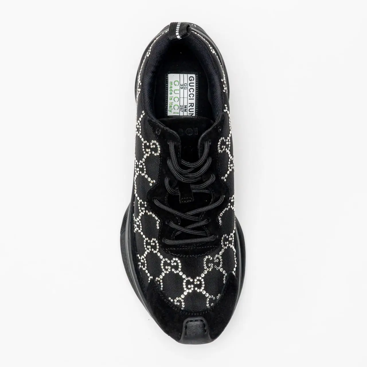 Gucci Run GG Crystal Pattern Mesh Sneakers Black – voilà.id Gucci Run GG Crystal Pattern Mesh Sneakers Black – voilà.id