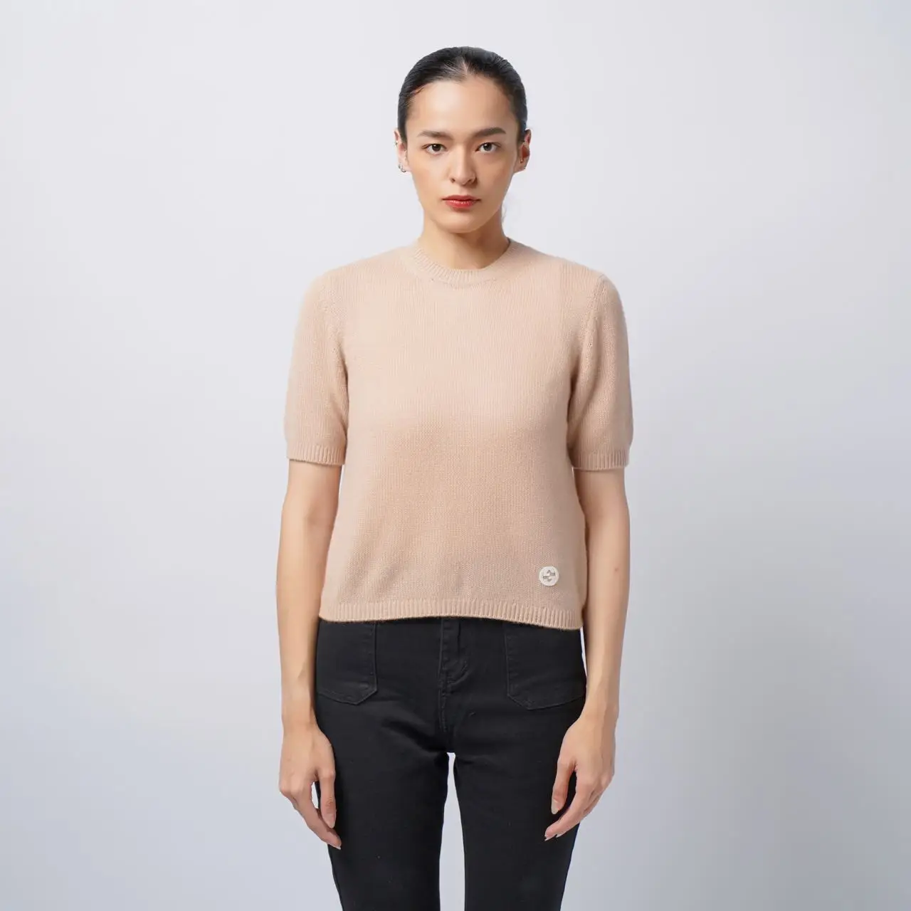 【送料&関税込】Gucci Fine Cashmere Top Gucci Fine Cashmere Top with Interlocking G Pink Nude – voilà.id