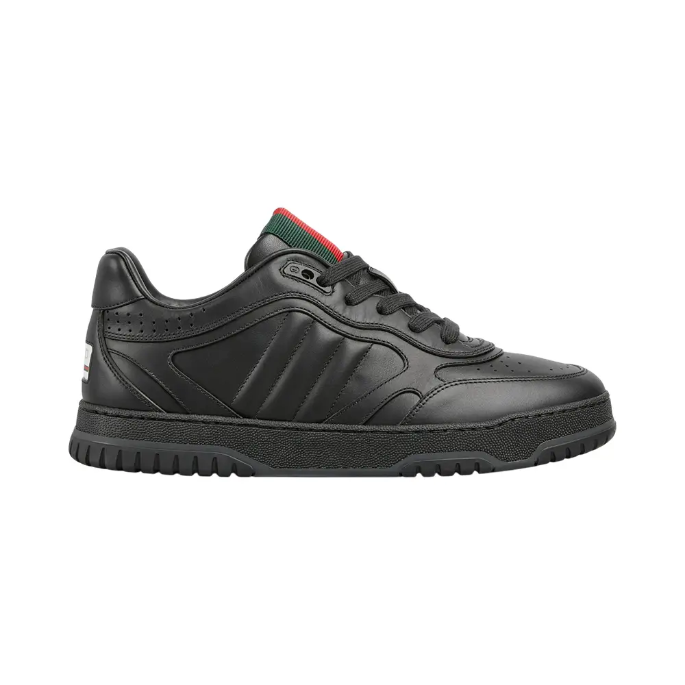 Gucci Re-Web Tongue Sneakers Leather Black Men – voilà.id