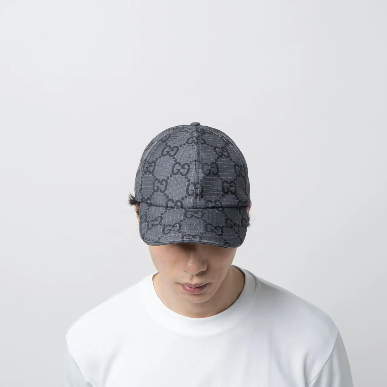 Gucci GG Ripstop Baseball Hat Dark Grey/Black – voilà.id