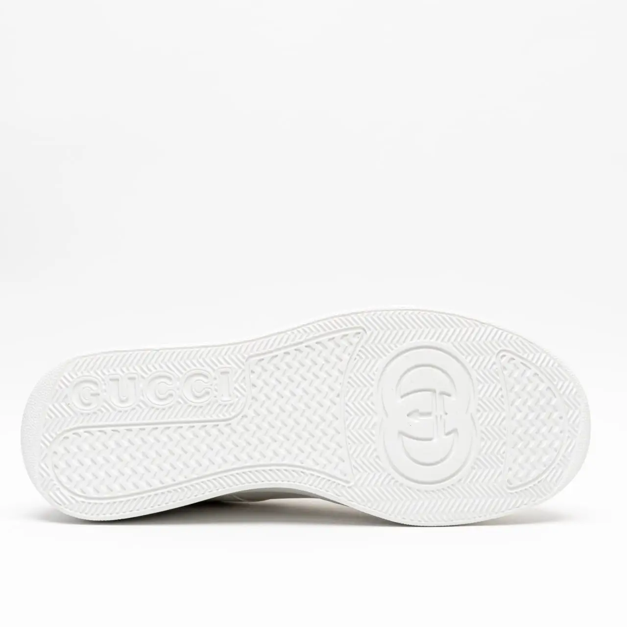 Gucci Chunky Sneakers Logo Print White Demetra – voilà.id