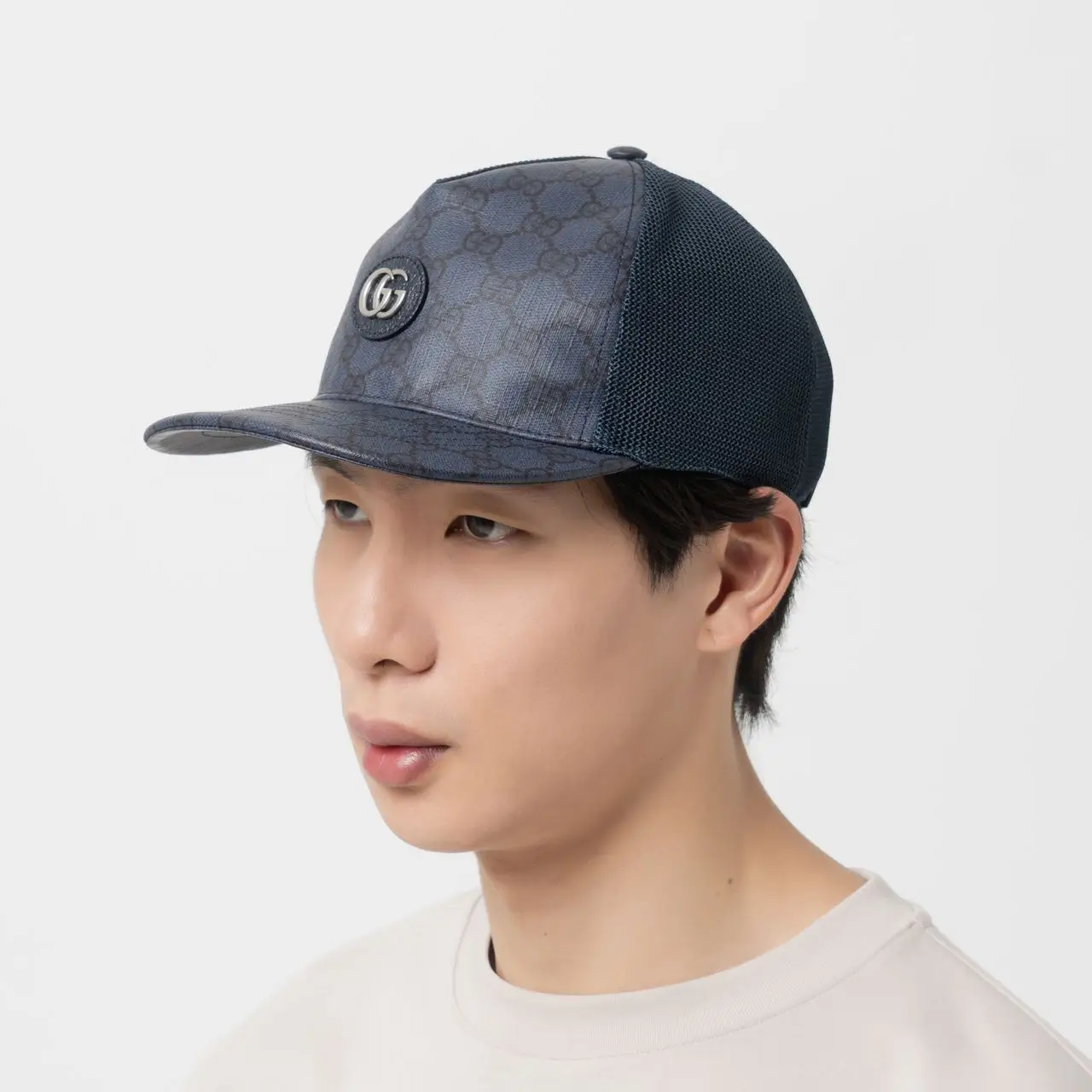Gucci Double G Enamel Logo Supreme Baseball Hat Blue – voilà.id