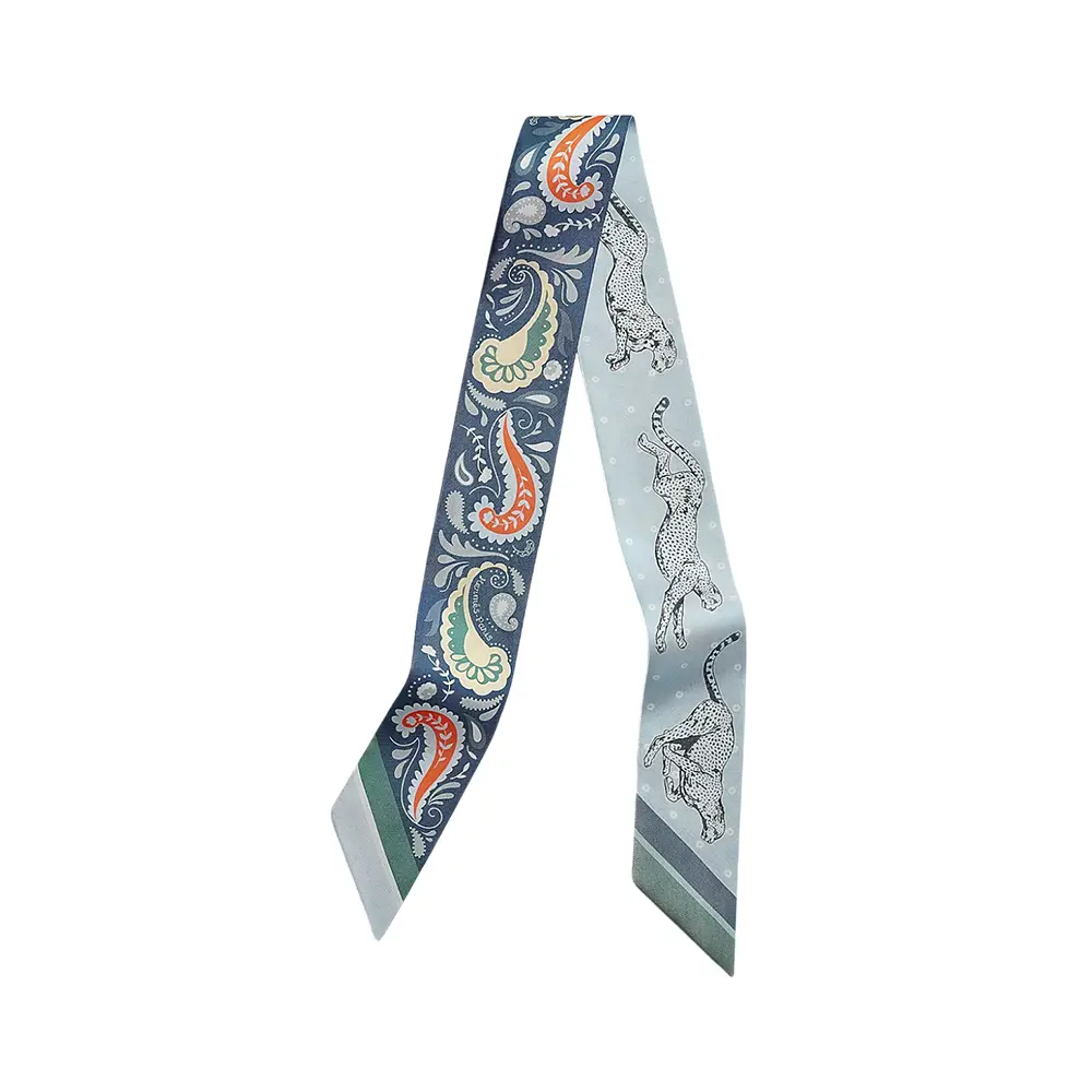 Hermes Les Murmures de la Foret Twilly Vert / Cyclamen