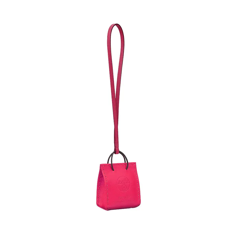 バッグを可愛く美しく★【HERMES】Orange Bag charm ローズ 楽天市場】エルメス バッグチャーム サックオランジュ