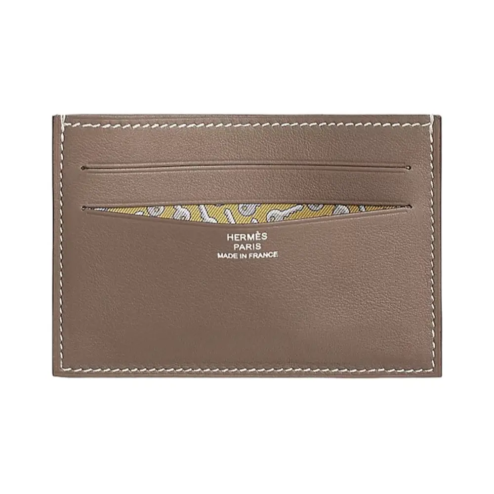 Hermes Citizen Twill Card Holder Swift Etoupe/Sun – voilà.id