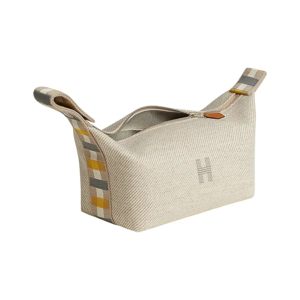 送料込【HERMES】Small Bride-A-Brac Au Carre CaseWool & Fauve Hermès Fauve Bride-A-Brac – Versatile Waterproof Case