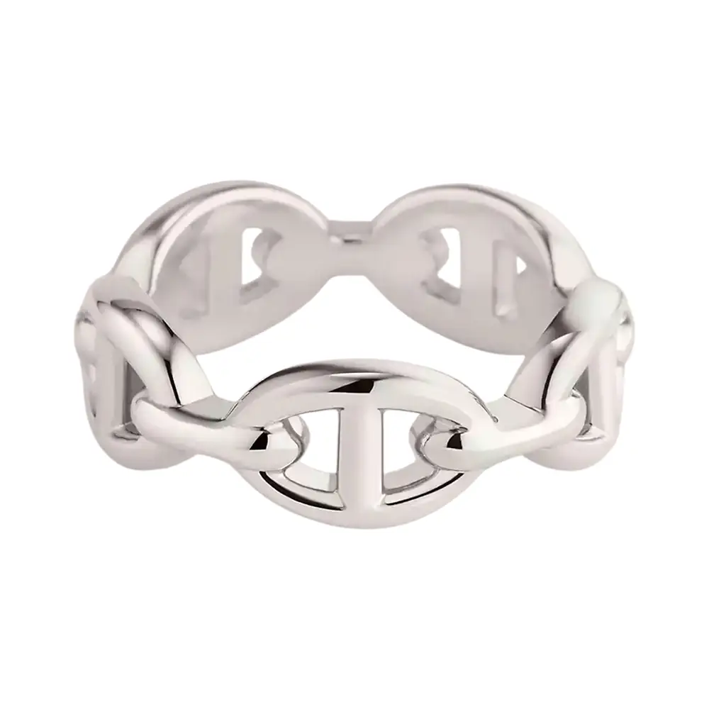 ◆HERMES◆ 大人気！Chaine d'ancre Enchainee ring small model Chaine d'ancre Enchainee ring, small model | Hermès USA