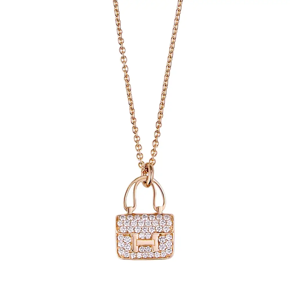 Hermès Amulettes Constance Pendant with Diamonds Rghw – voilà.id
