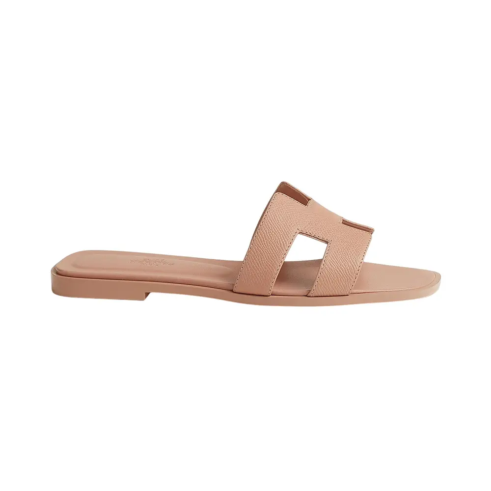 こなれ感漂う上質サンダル★【HERMES】Oran Beige Perlino Hermès Sandals, Size 38 EU