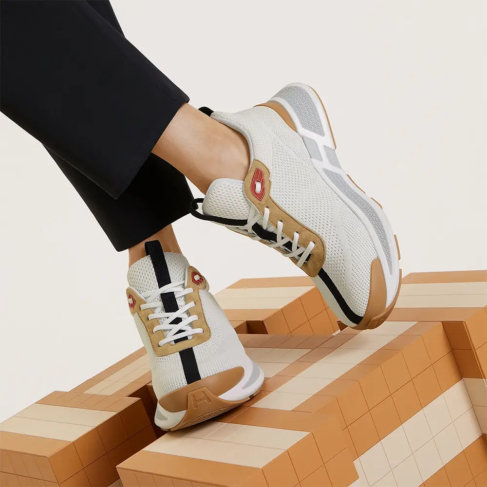 スニーカー HERMES | Heros sneaker Blanc / Beige Albatre Hermès Heros Sneakers Blanc / Beige Albâtre – voilà.id