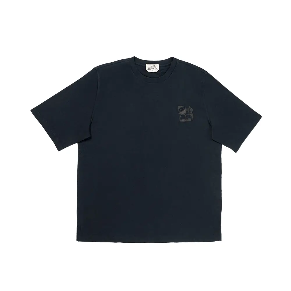Hermes Tシャツ H Puzzle t-shirt with leather detail 関税込 H Puzzle