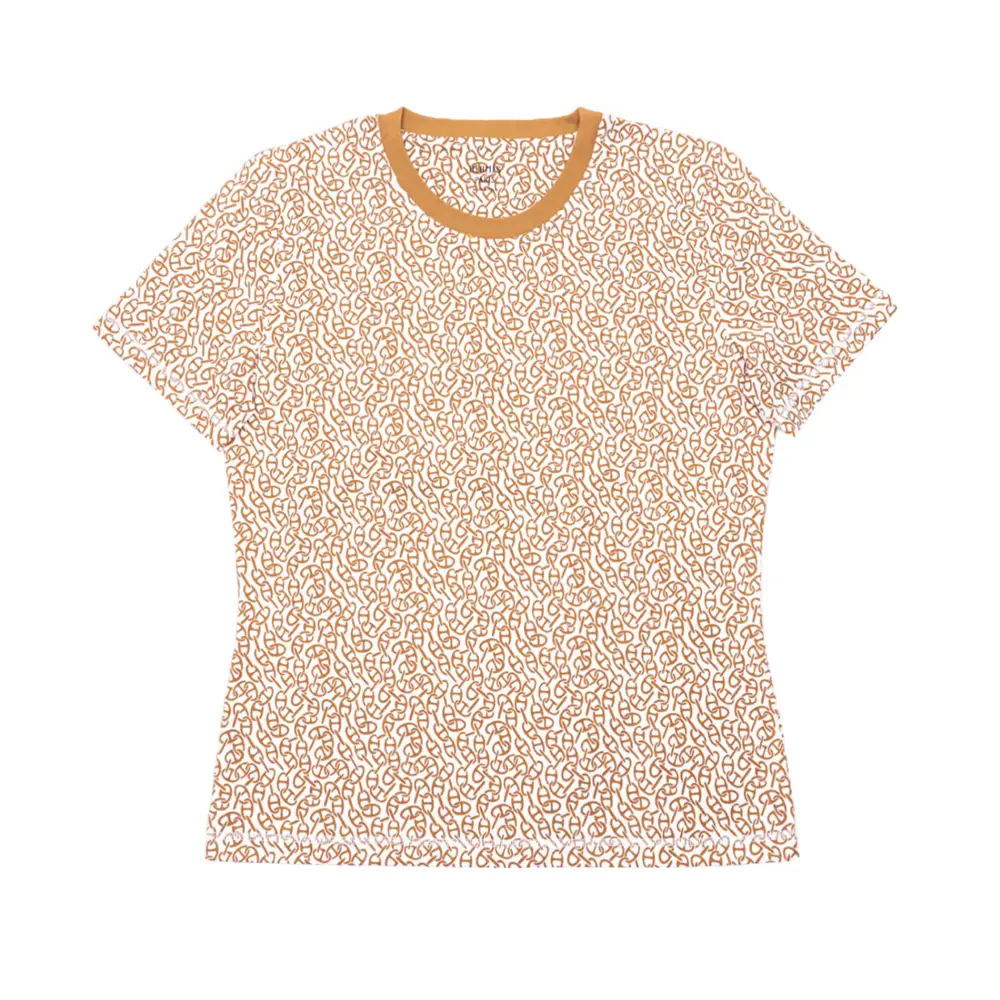 ★1枚でお洒落★HERMES Finesse Kaleidscope Effect Tシャツ 可愛い Hermes Effet Kaleidoscope Finesse Tシャツ
