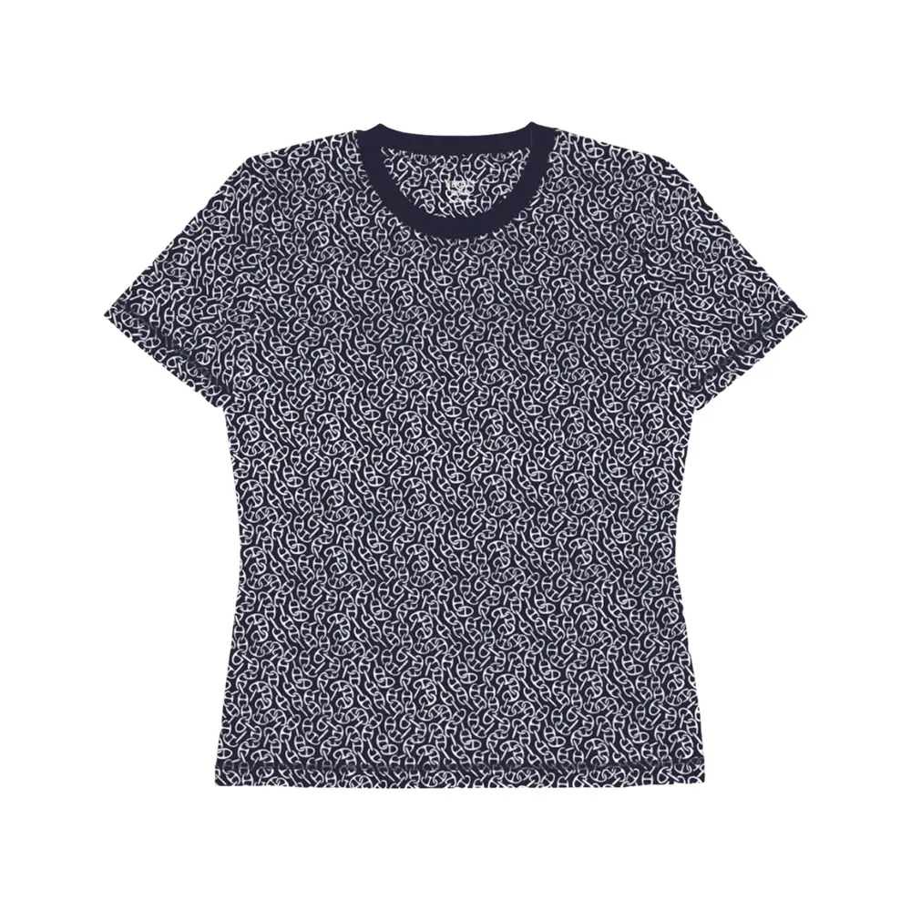 HERMES Tuileries Rainbow ブラック Tシャツ HERMES Tuileries Rainbow ブラック Tシャツ