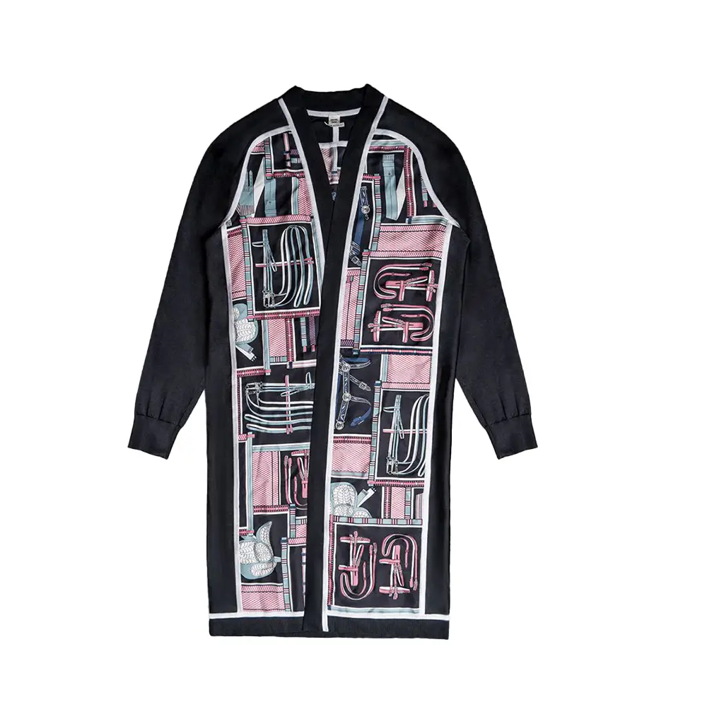 【HERMES】ジップ付きツイレーヌ・ジャケット Poste aux Lettres Hermes Poste Aux Lettres Caftan Black – voilà.id