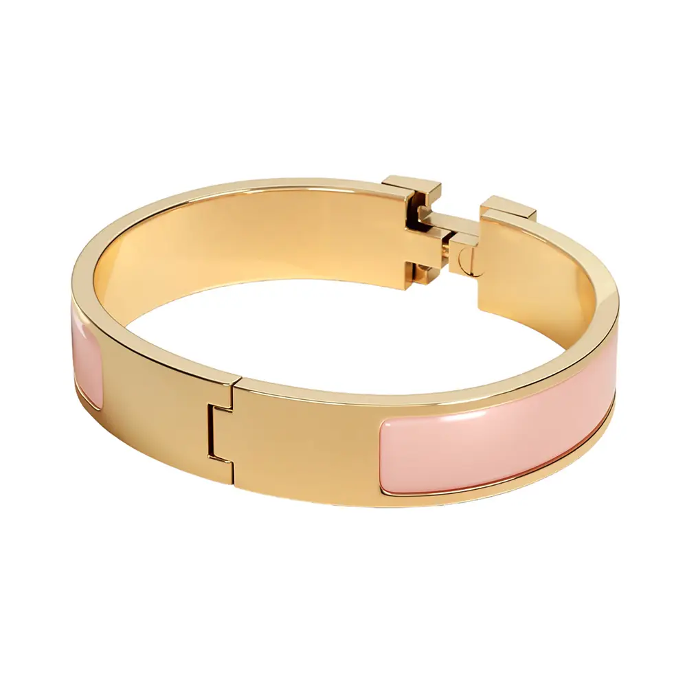 HERMES CLIC CLAC H バングル ローズオランジェ Clic H bracelet | Hermès USA