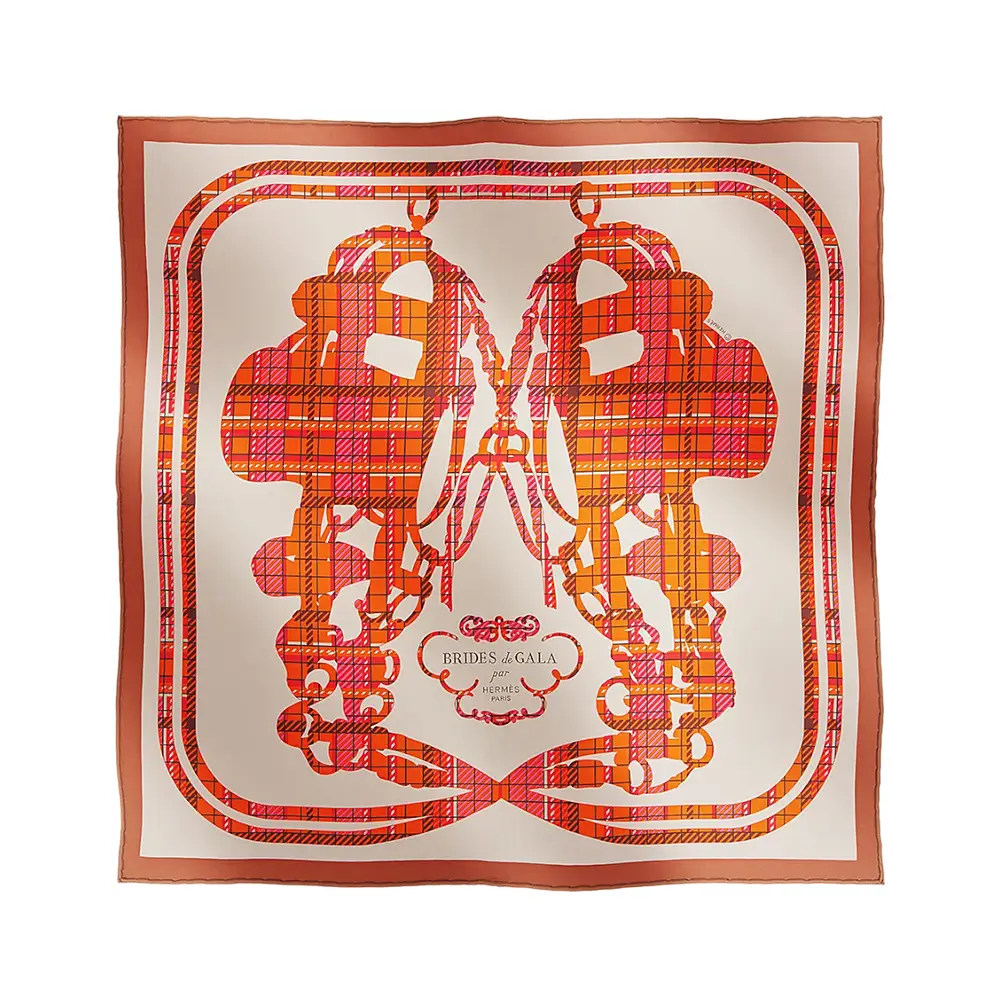HERMES スカーフ Brides de Gala Tartan scarf 45 直営店包装 org.jpg
