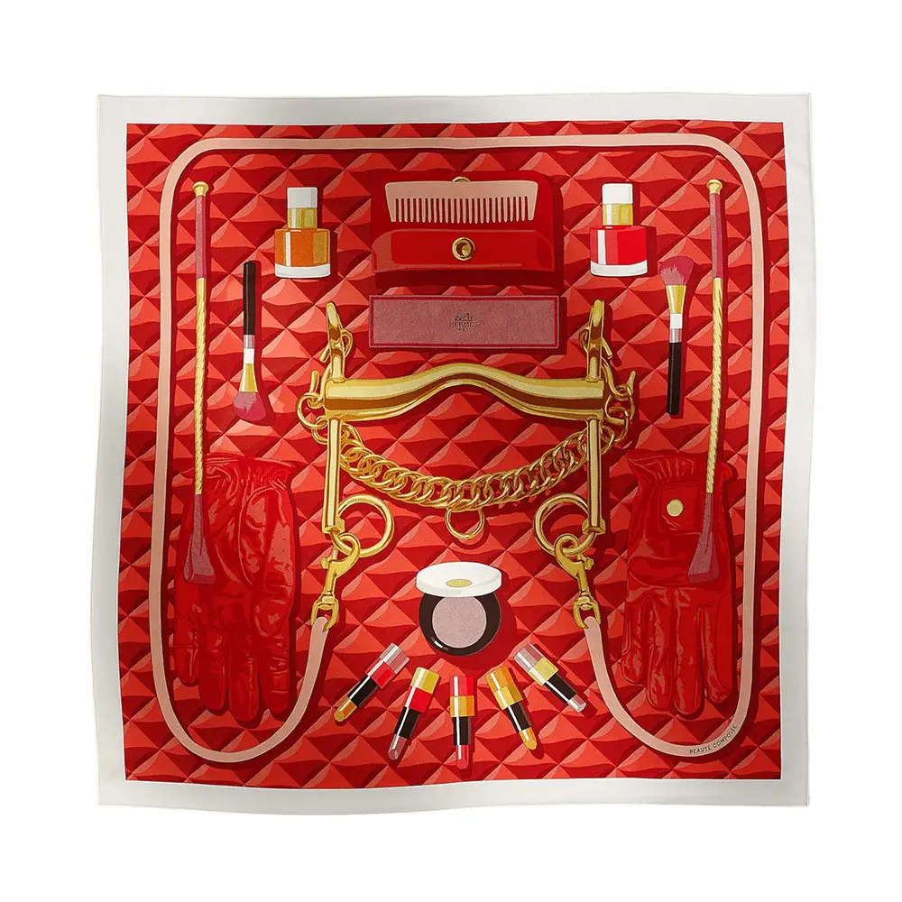 ３色のバリエーション【Hermes】Beaute Composee 90 スカーフ Beaute Composee scarf 90 | Hermès USA