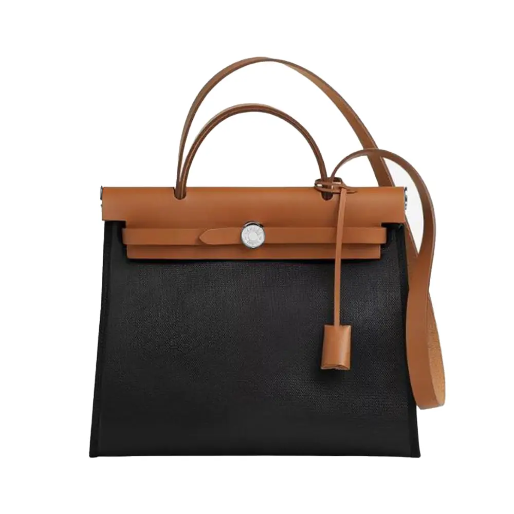 在庫1点【HERMES】Herbag Zip 31 Bag Sellier H Berlin Canvas Hermes Herbag Zip 31 Bag In Sellier H Berllin Canvas With