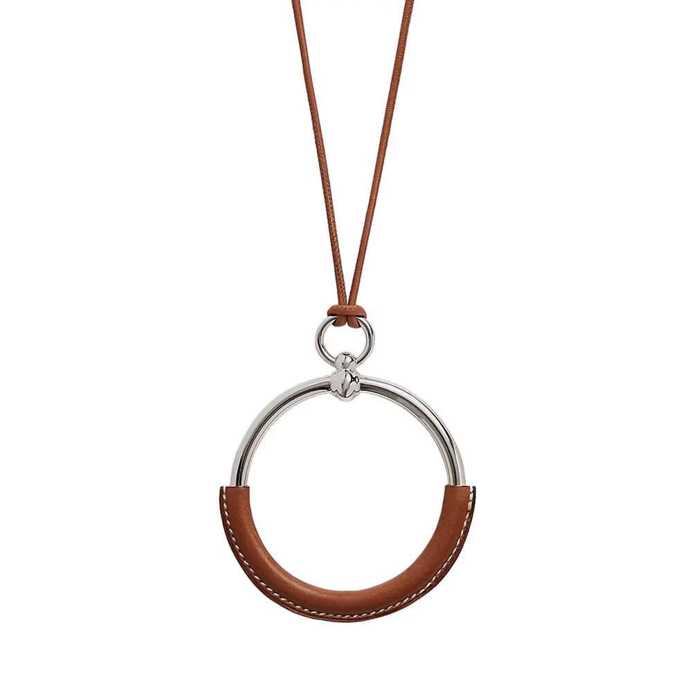 Hermes Loop Pendant Fauve Barenia Calfskin Phw – voilà.id