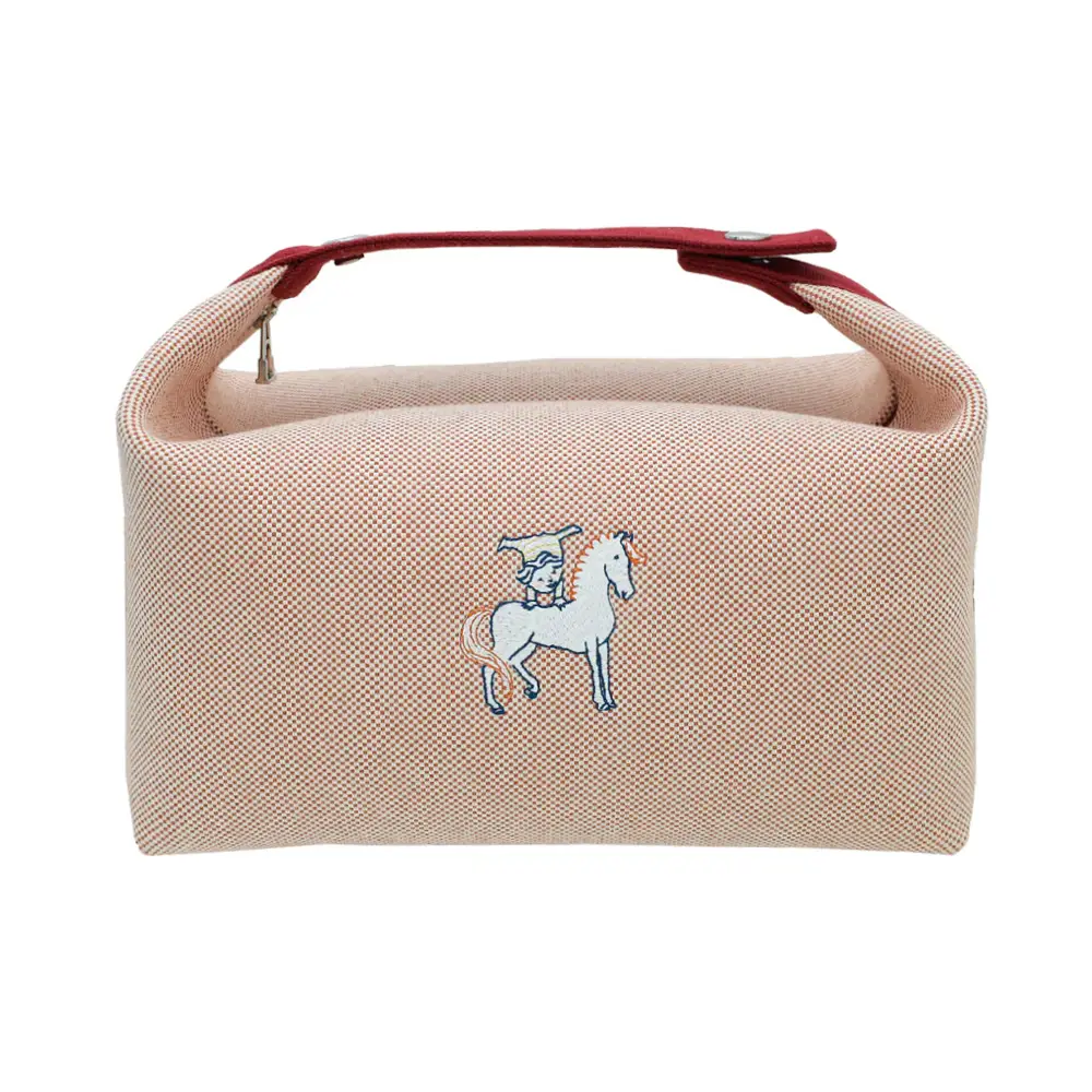 【HERMES】Small Bride-A-Brac Au Carre Case Wool & Vert Foret HERMES Bride A Brac Au Carre Case Vert Foret Green Canvas | eBay