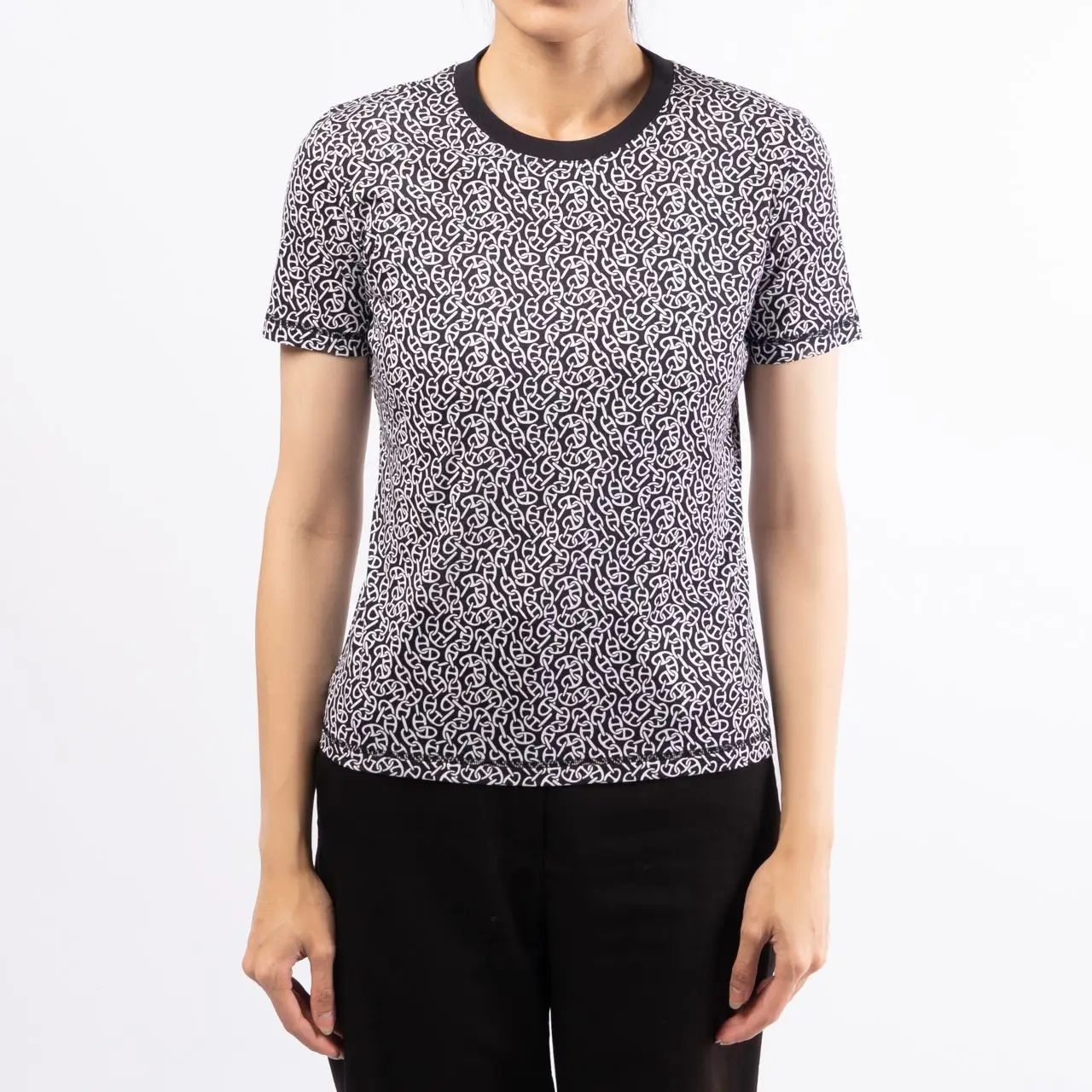 エルメス HERMES ナウサ シェーヌ NAOUSSA CHAINE 4E4649DB Tシャツ HERMES - エルメス HERMES ナウサ シェーヌ NAOUSSA CHAINE 4E4649DB T