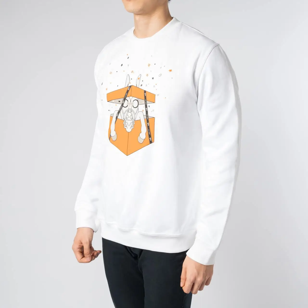 Hermès Boite Surprise Print Sweatshirt Blanc – voilà.id