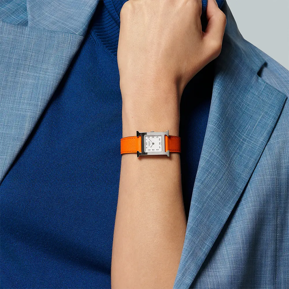 【HERMES 】アワーH ウォッチ スモールモデル25 mmレッド Heure H watch, Small model, 25 mm | Hermès USA