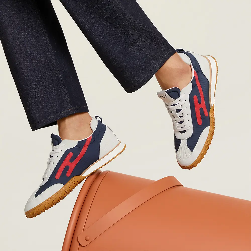 【HERMES】★スニーカー JET★ Marine/Rouge Cinetique/Blanc Jet sneaker | Hermès USA
