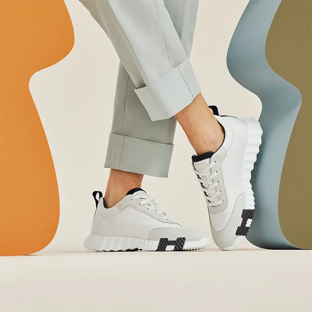 【大好評♪】HERMES メンズ スニーカーBOUNCING Hロゴがポイント】HERMES☆Bouncingスニーカー (HERMES