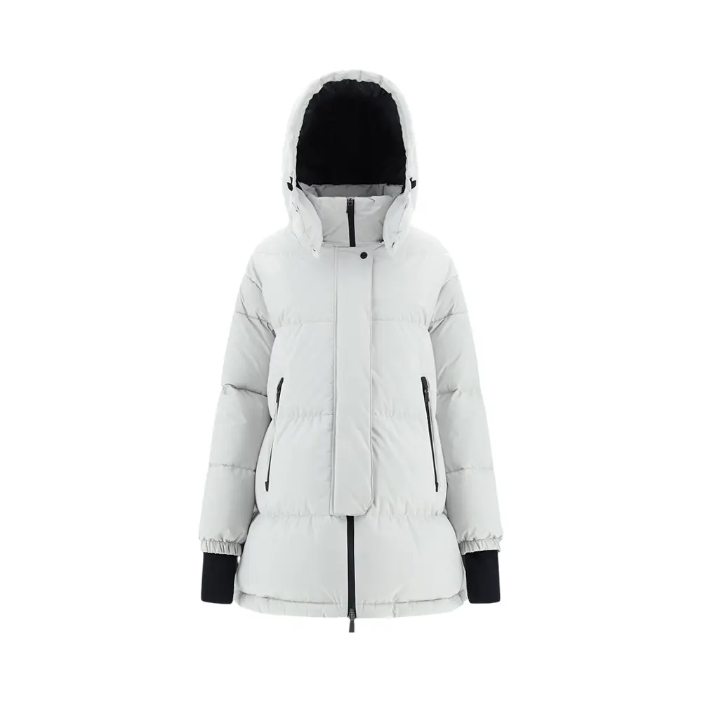 Moncler Mauduit Packable 2-in-1 Short Down Jacket White