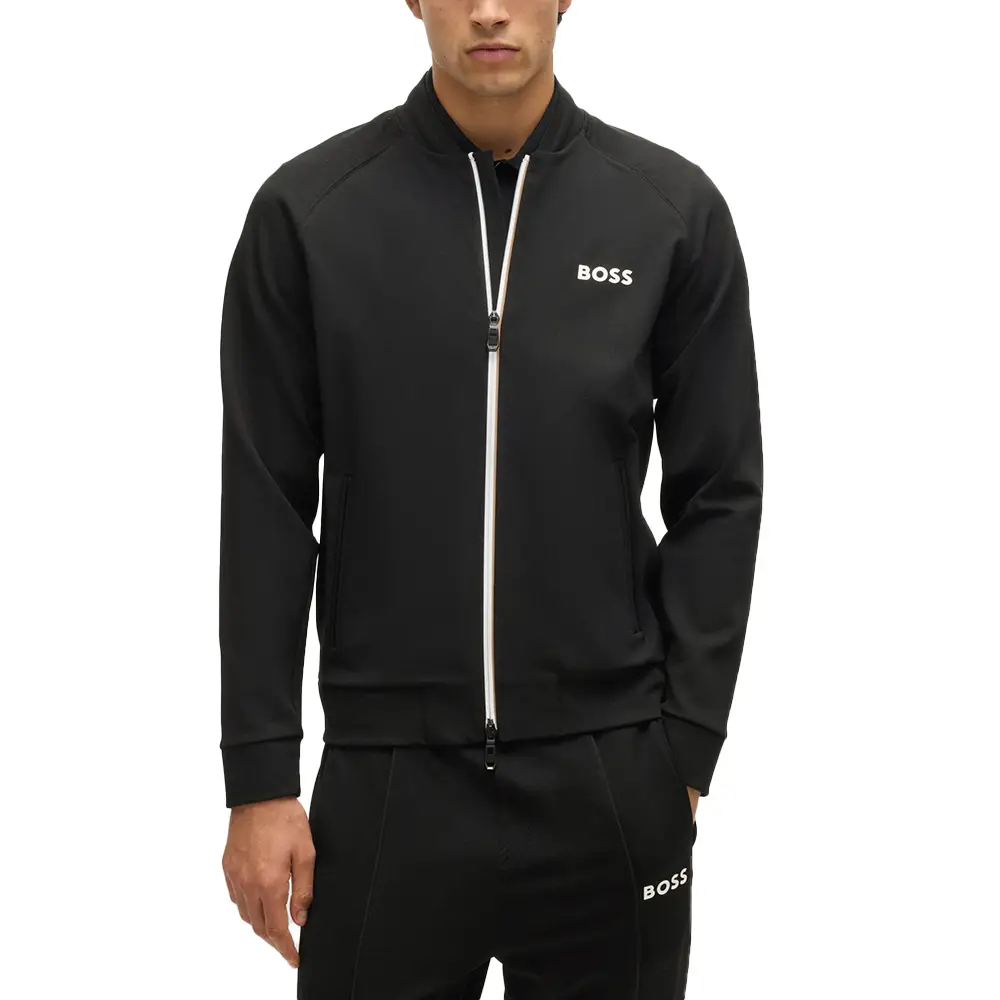 Hugo Boss Samoo MB Zip-Up Sweatshirt Black – voilà.id