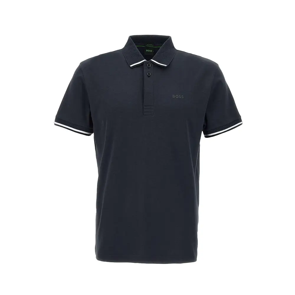 Tシャツ・カットソー Hugo Boss SS25 'Dereso232' polo shirt (50490770 100) Hugo Boss Paule Logo with Stripe Slim Fit Polo Shirt Black