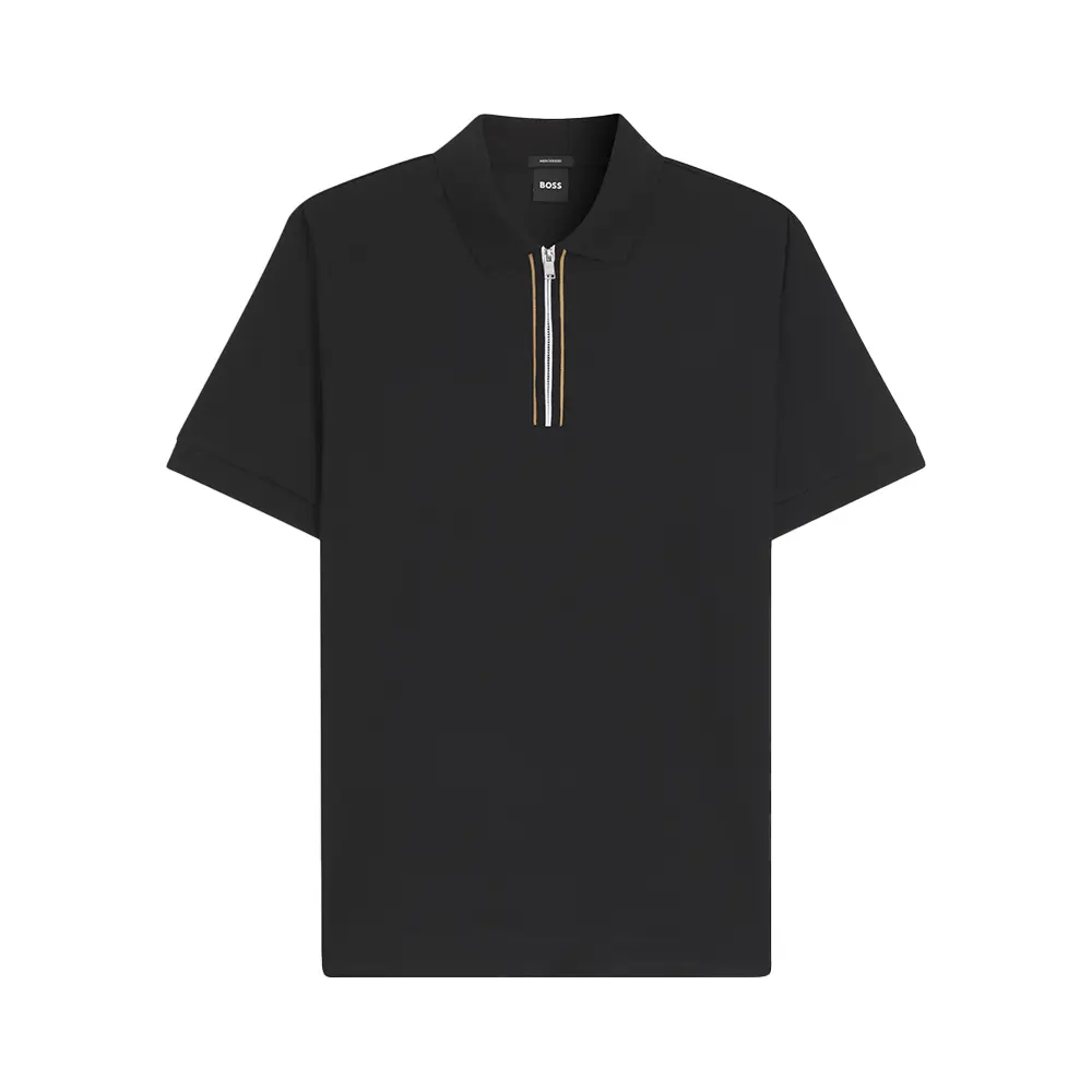 Burberry Archival Duck Graphic and Logo Cotton Polo Shirt Black