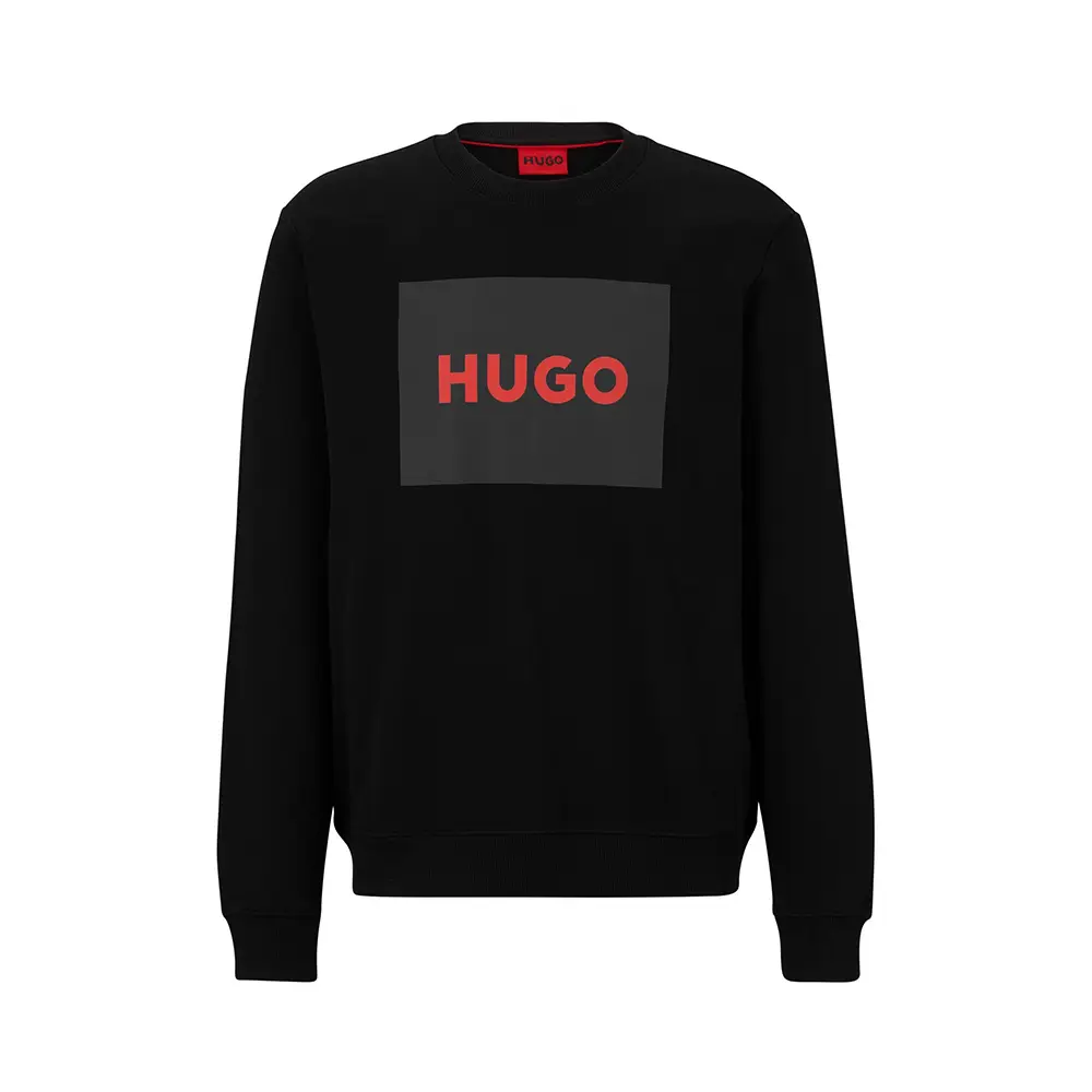Hugo Boss Duragol222 Black Logo Print Sweatshirt Black