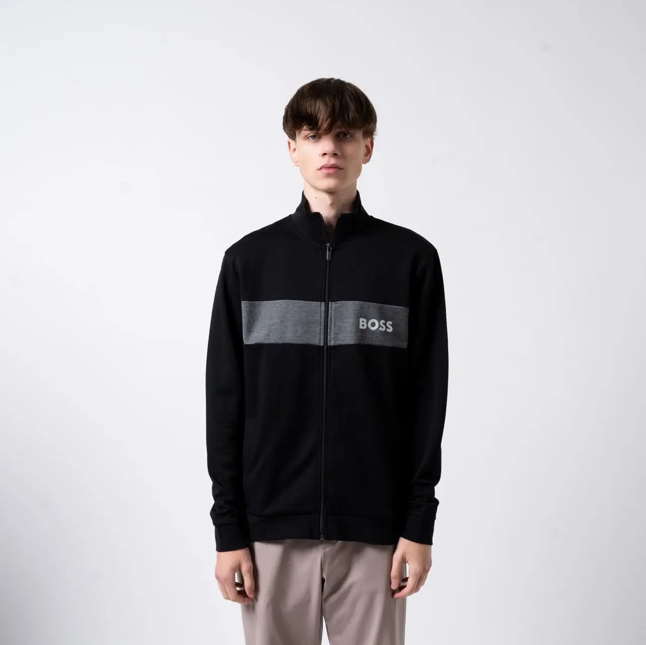 Hugo boss black and grey tracksuit hotsell