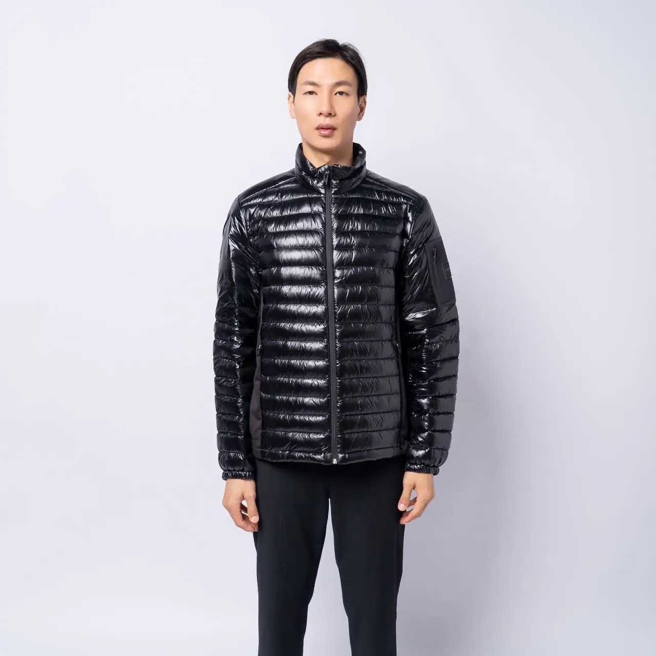 ジャケット・アウター archive hogo boss technical nylon jacket 2005 Hugo Boss Technical Drawcord Moto Jacket – insidetag