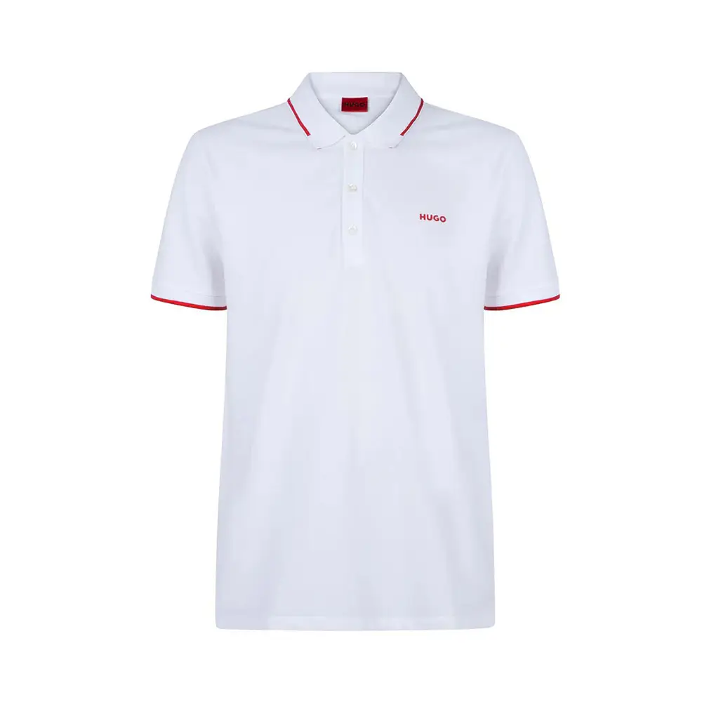 Hugo Boss Dinoso222 Black Logo Polo Shirt Grey – voilà.id