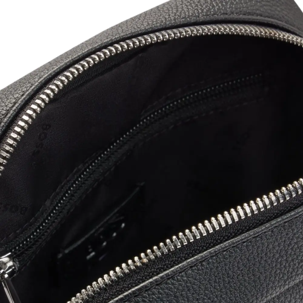 Hugo Boss Ray_ Monostrap Sling Bag with Two-Way Zip Closure Black
